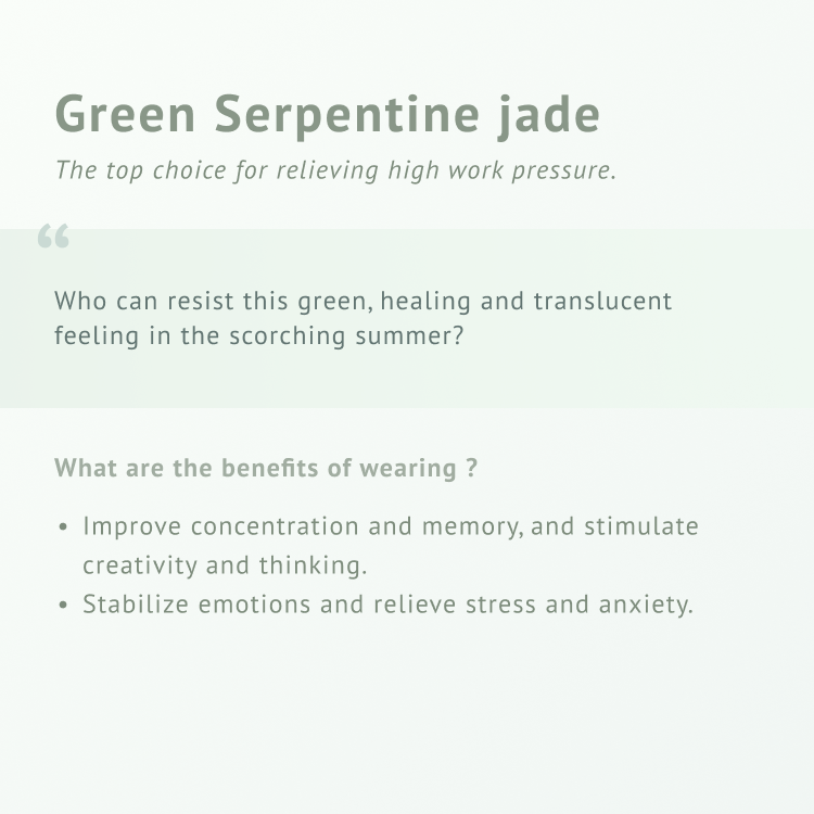 True Self - Green Serpentine jade